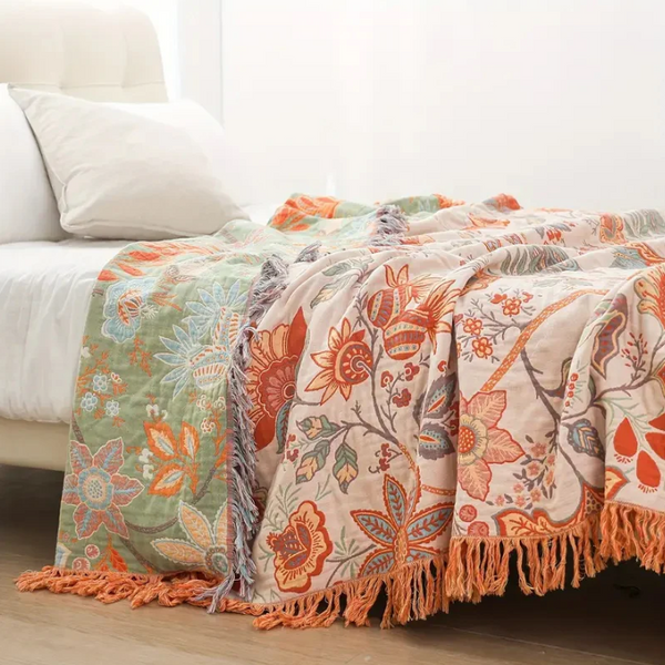 Wildflower Blooms Throw Blanket