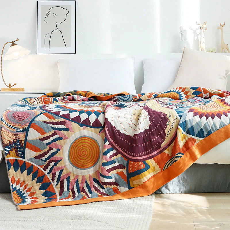 Nordic Sun Throw Blanket