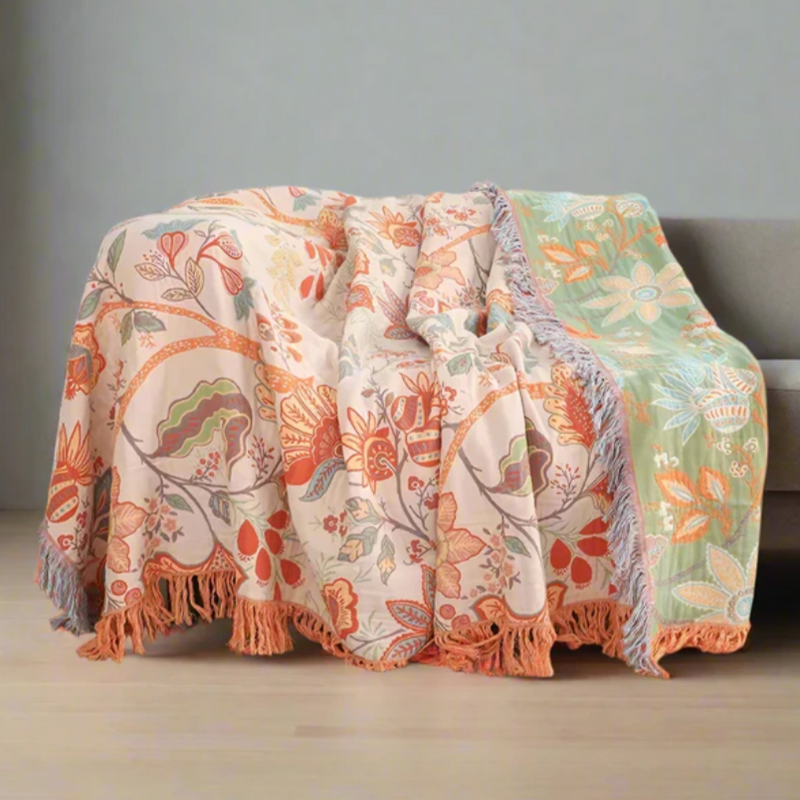 Wildflower Blooms Throw Blanket